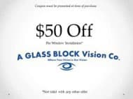 A Glass Block Vision Logo