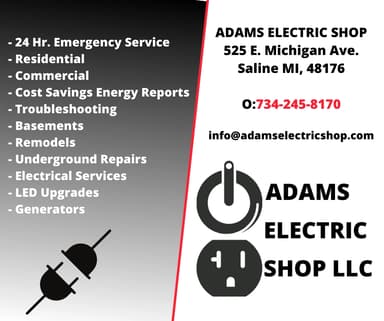 ADAMS ELECTRIC SHOP LLC Logo