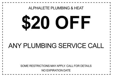 Alphalete Plumbing Drain Sewer Logo