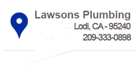 Awesome Lawsons Plumbing And Drain cleaning Logo