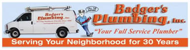 Badger's Plumbing Service, Inc. Logo
