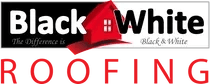Black & White Roofing Logo