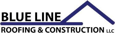 Blue Line Roofing & Construction Logo