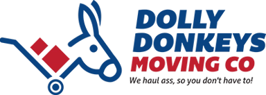 Dolly Donkeys Moving Co. Logo