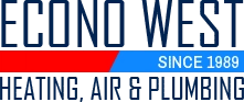 Econo West Heating Air & Plumbing Logo