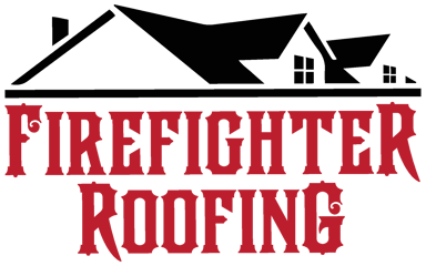 Firefighter Roofing Logo
