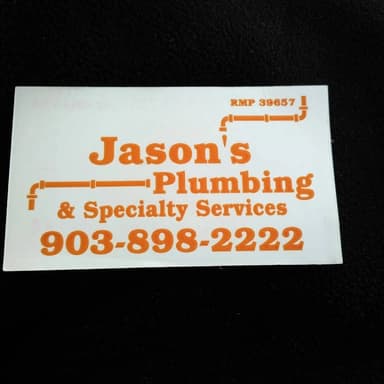 Jason's plumbing & Specialty services Logo