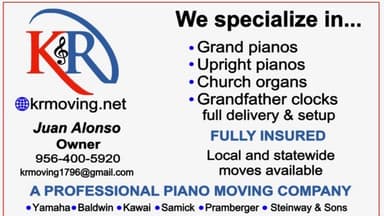K&R LLC Piano And Organ Moving Service Logo