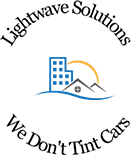 Lightwave Solutions We Don't Tint Cars Logo