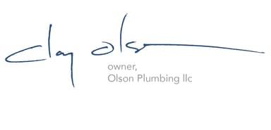 Olson Plumbing Logo
