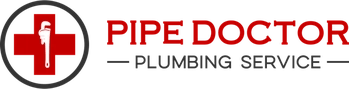 Pipe Doctor Plumbing Service Logo