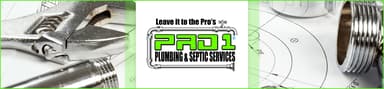 Pro 1 Plumbing & Septic Services Logo