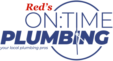 Red's On Time Plumbing Logo