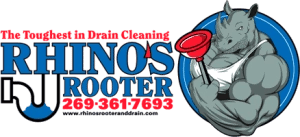 Rhino's Rooter and Drain Cleaning Logo