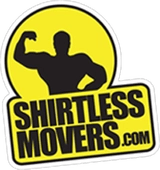 Shirtless Movers Logo