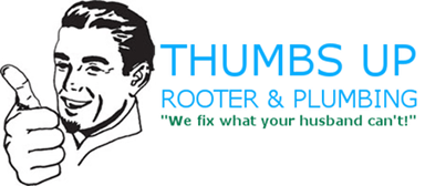 Thumbs Up Rooter And Plumbing Logo