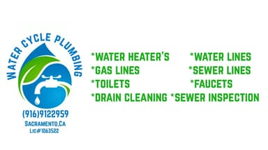 Water cycle plumbing Logo